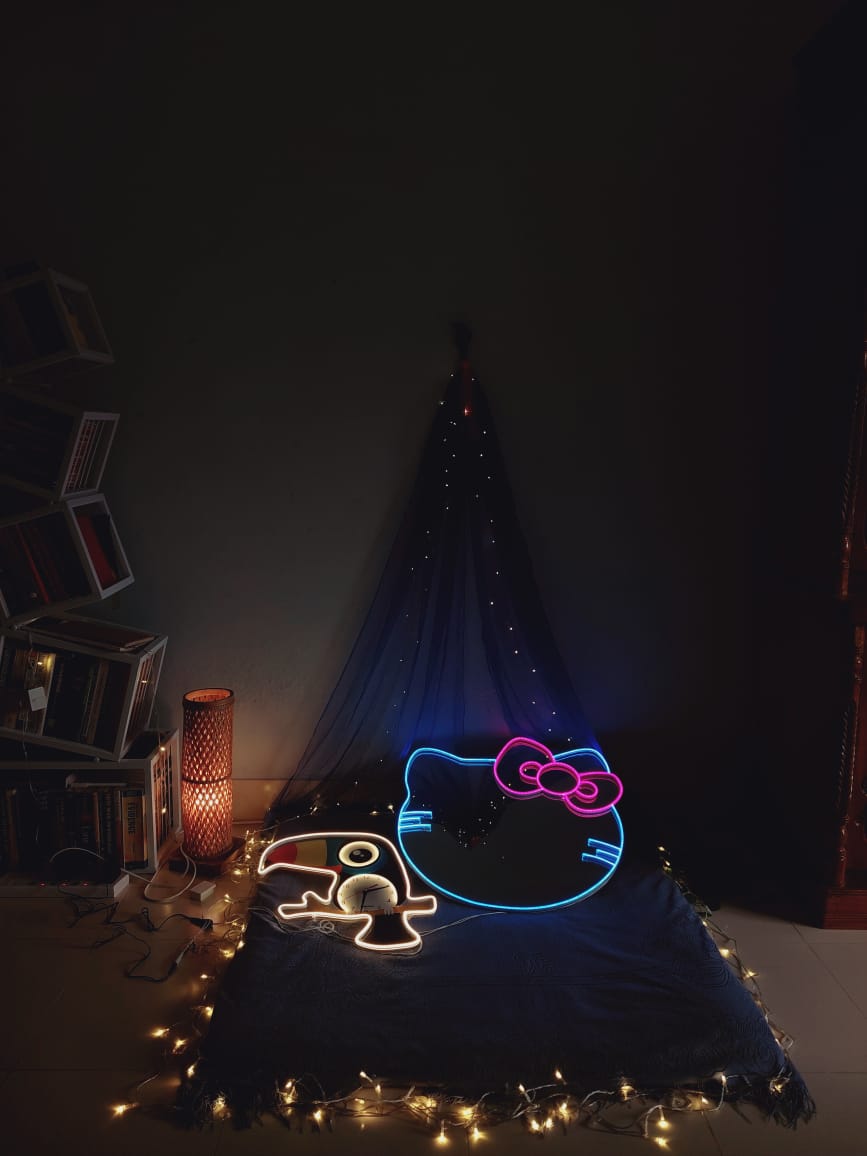 Hello kitty mirror Neon light