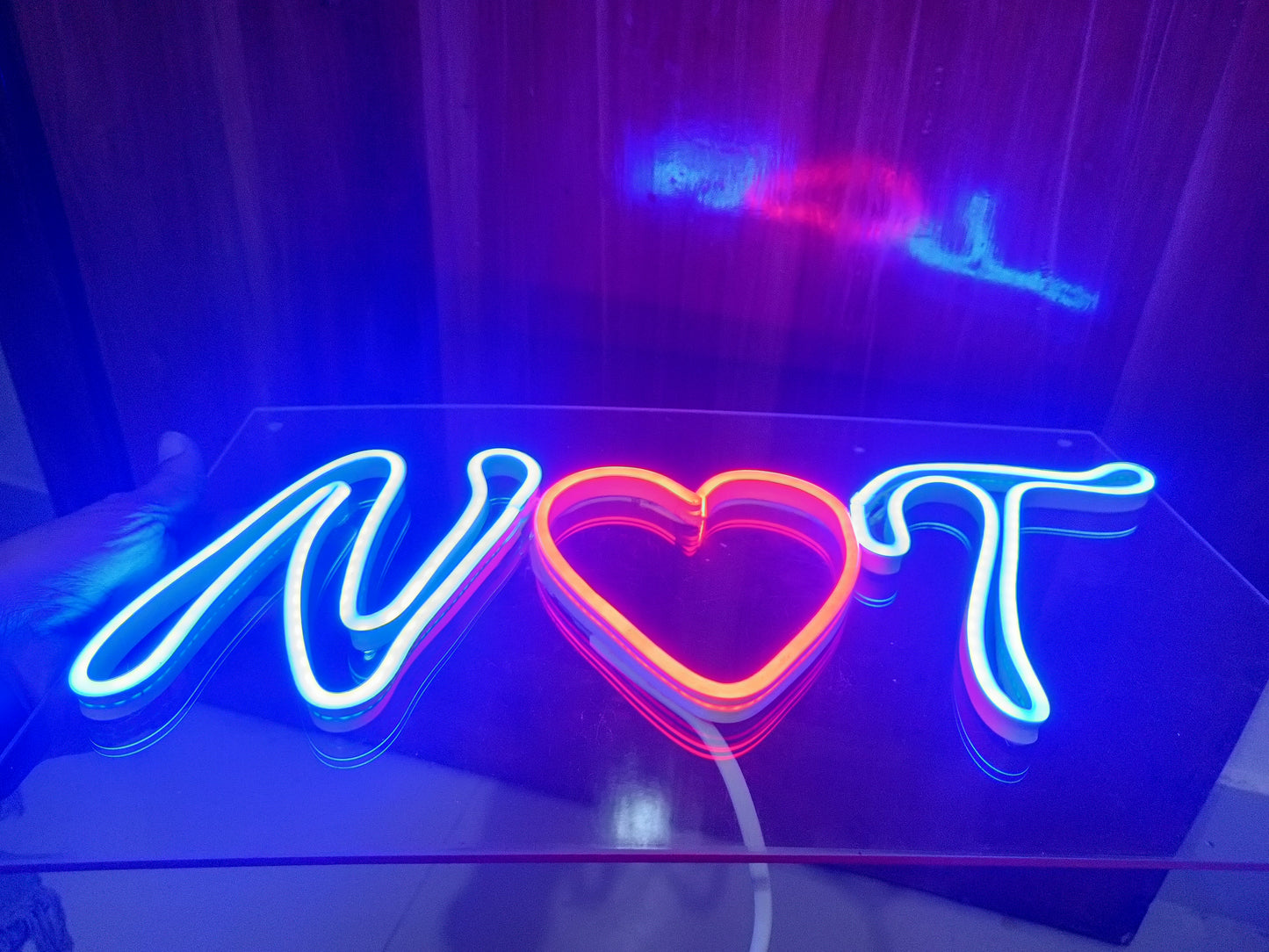 3 letter Double layer Neon Sign by BdBitan