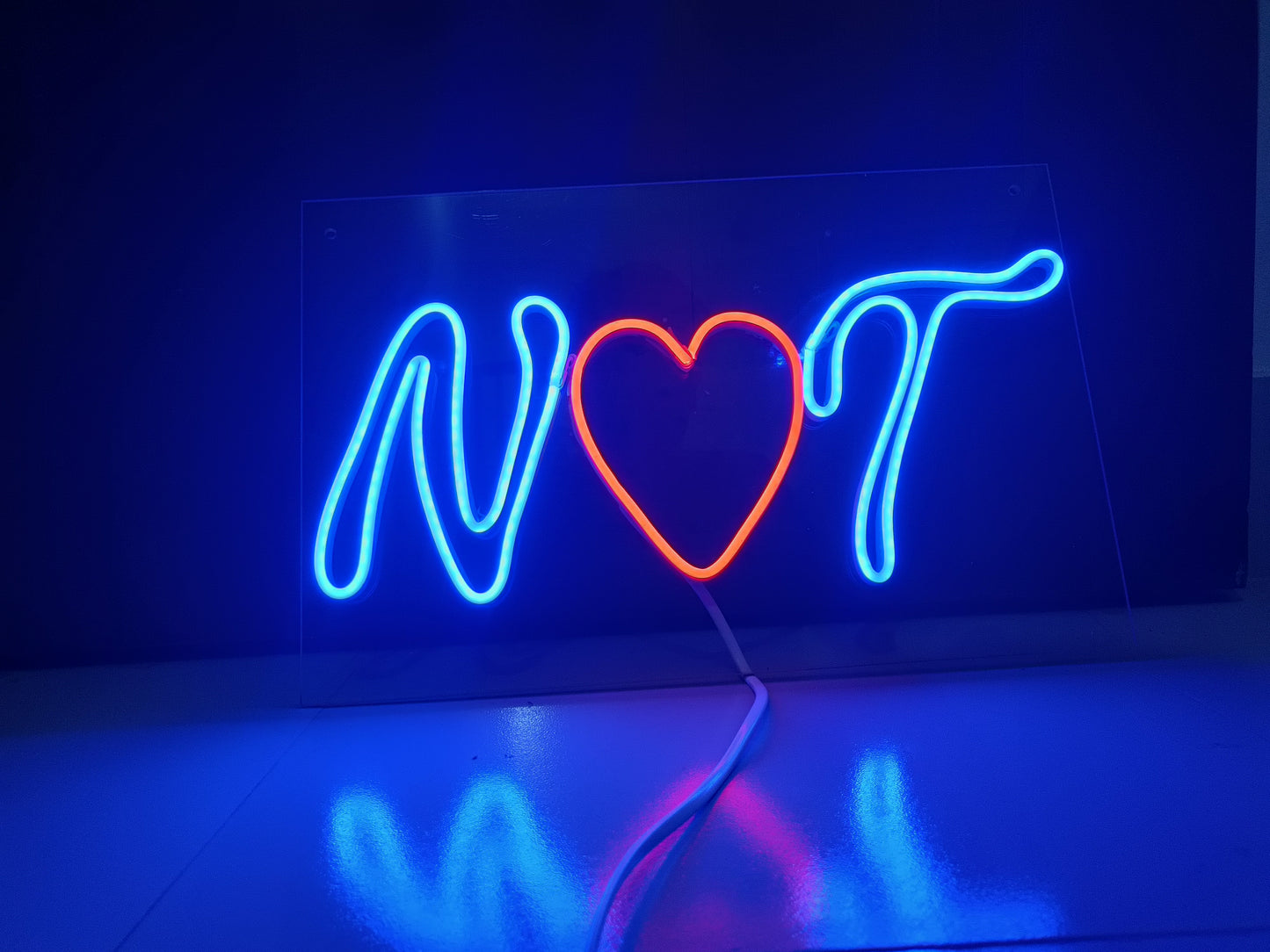 3 letter Double layer Neon Sign by BdBitan