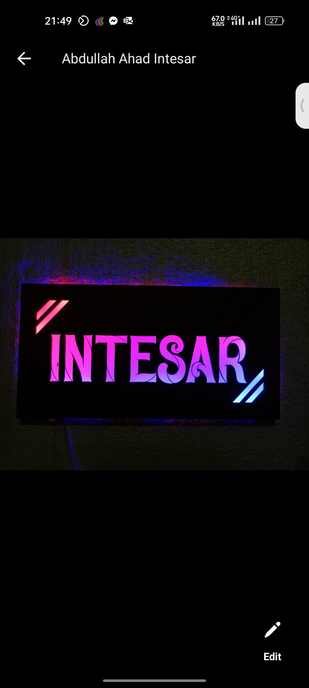 Led Name plate any design