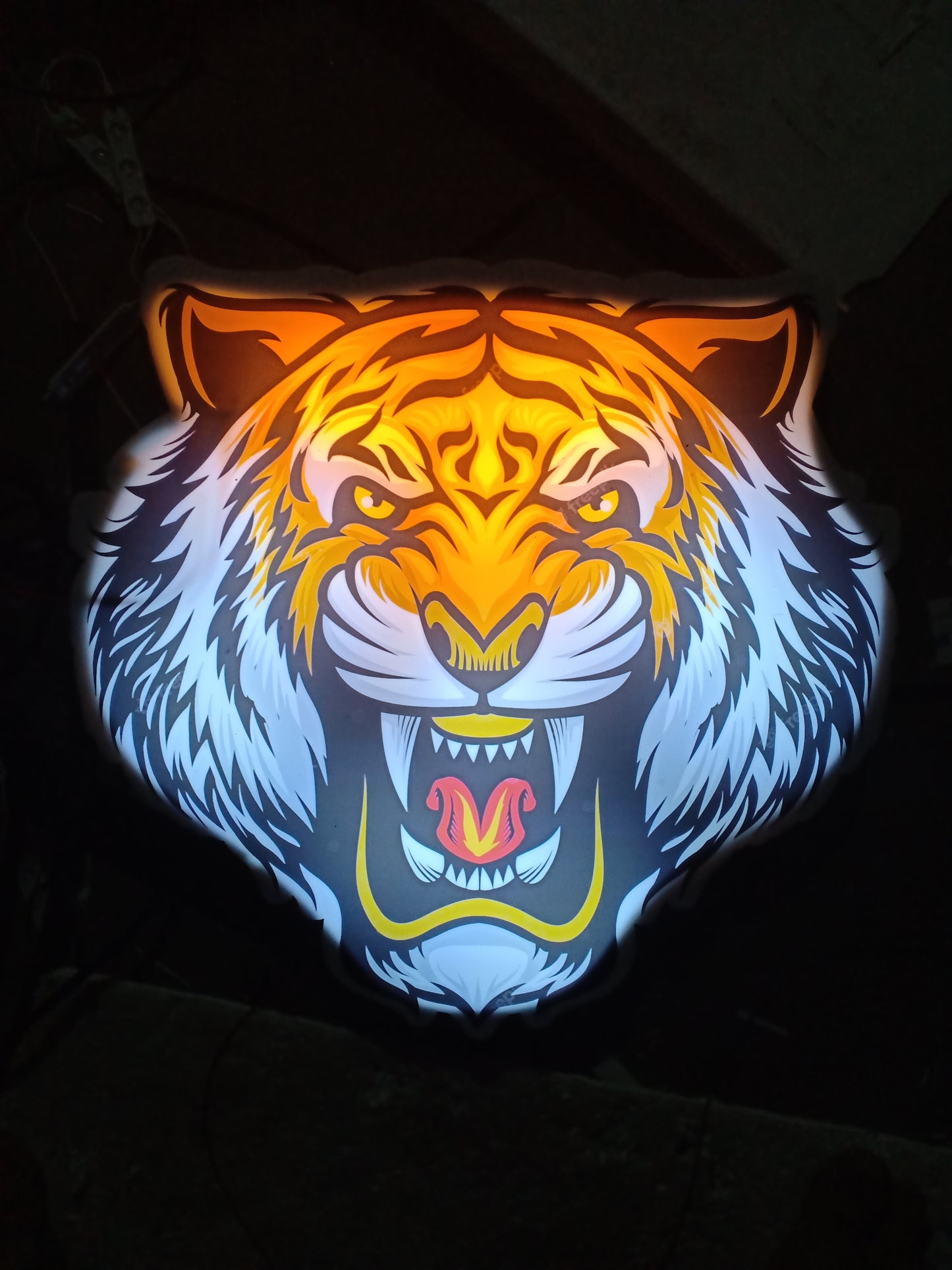 Tiger UV Printed Image Lighting Box by Bdbitan