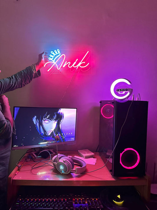 Any single name any design neon light 1500 tk